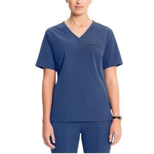 Medelita Women's Vista V-Neck Scrub Top NAvy - Regular